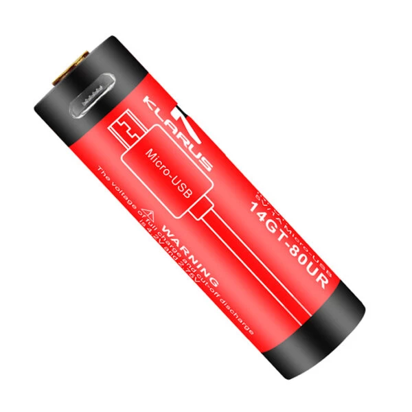 Klarus 14500 Rechargeable Battery 14GT-80UR | Authorized Distributor - Image 3