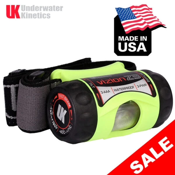 Underwater Kinetics Vizion Z3 Headlamp | Made In USA